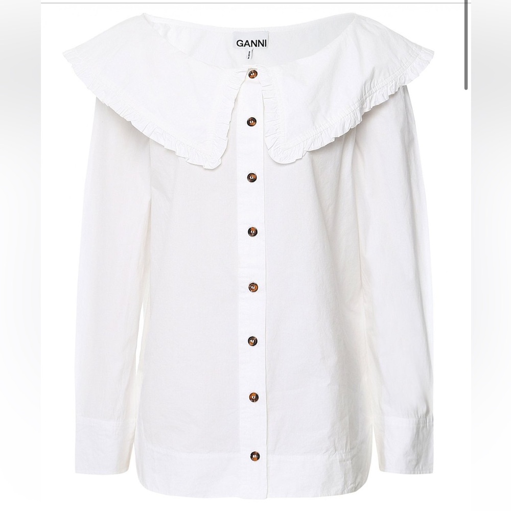 GANNI poplin cotton blouse - Picture 3 of 10